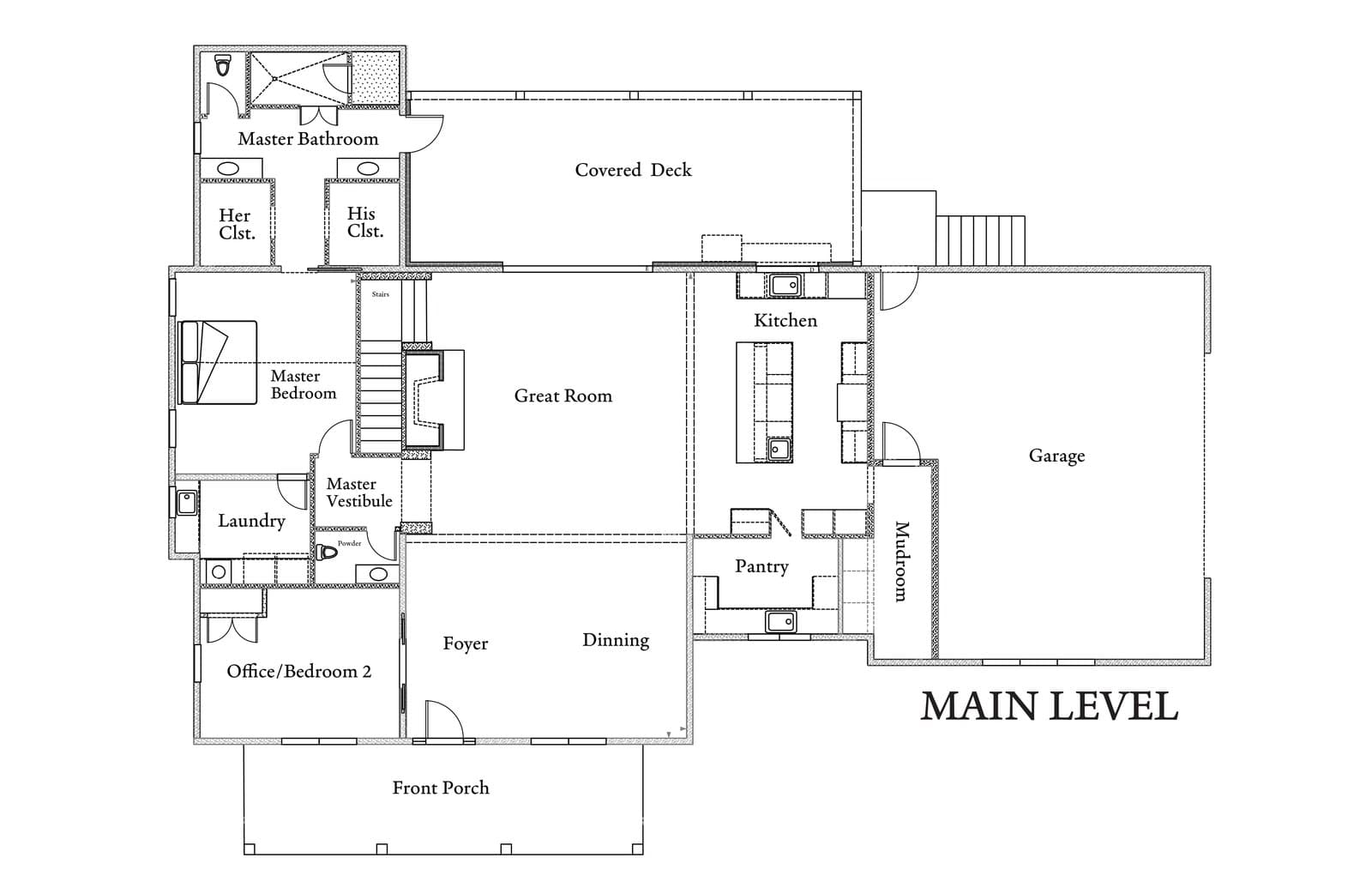 Main Level Floor Plan